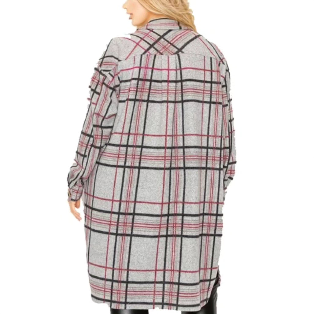 Plaid shacket