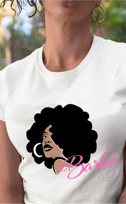 Curl hair Barbie Graphic tee